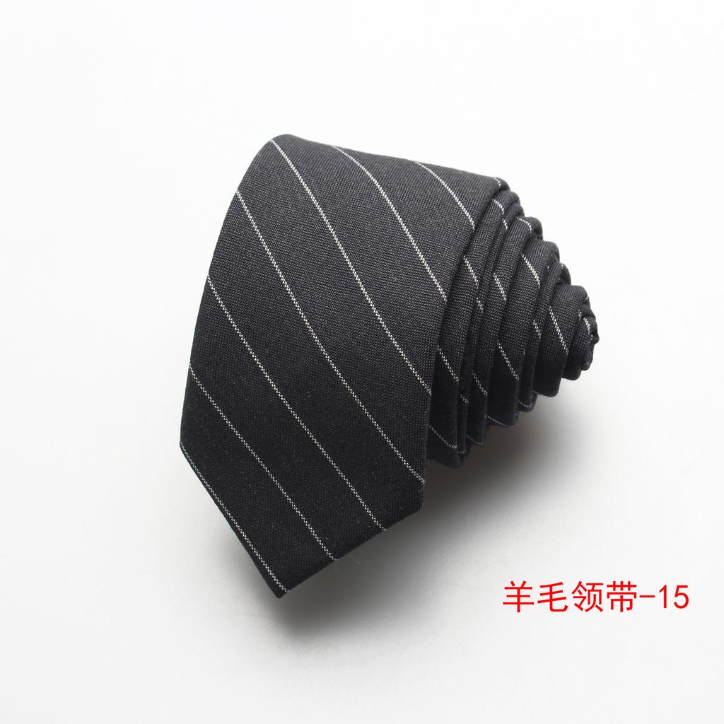 Men'S Business Dress Striped Wool Jacquard 5.5Cm Men'S Tie, Groom Best Man Suit Tie Men'S