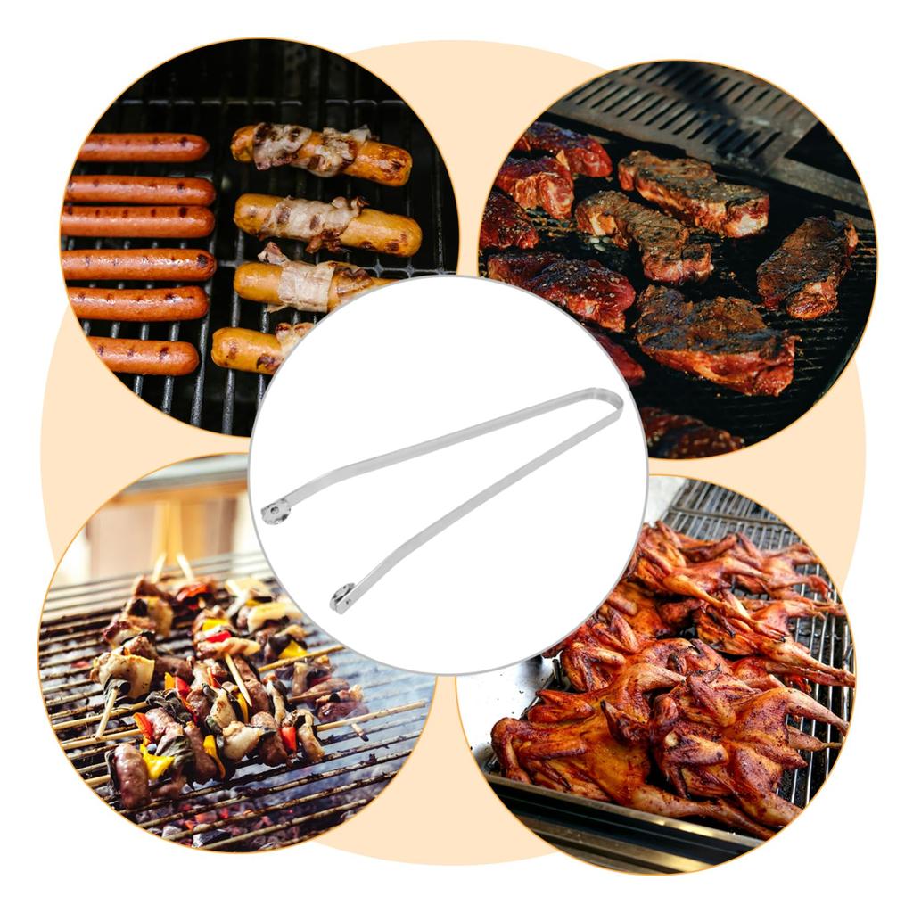 Portable Cooking Tongs BBQ Sausage Rotating Tongs Grilling Bacon Steak Meat Vegetables Inside Out Rotate Kitchen items