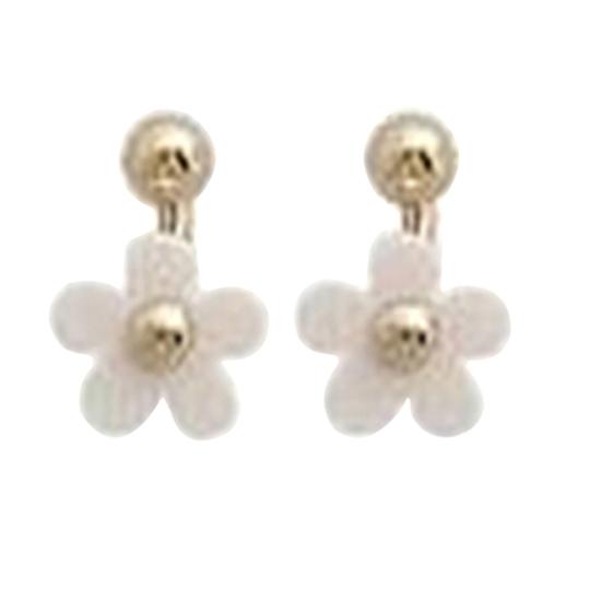 1 Pair Ear Studs All-match Accessories Flower Alloy Double Side Earring for Party