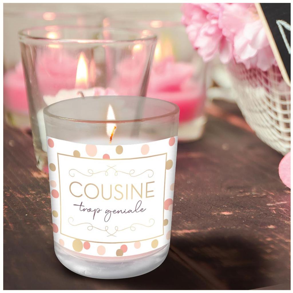 Les Trésors De Lily [R6058] - 'Cousine Trop Géniale' Scented Candle (vanilla) - 92x70mm