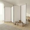 Vidaxl Paravent 5-teilig, Weiß, 433X180 cm, Stoff