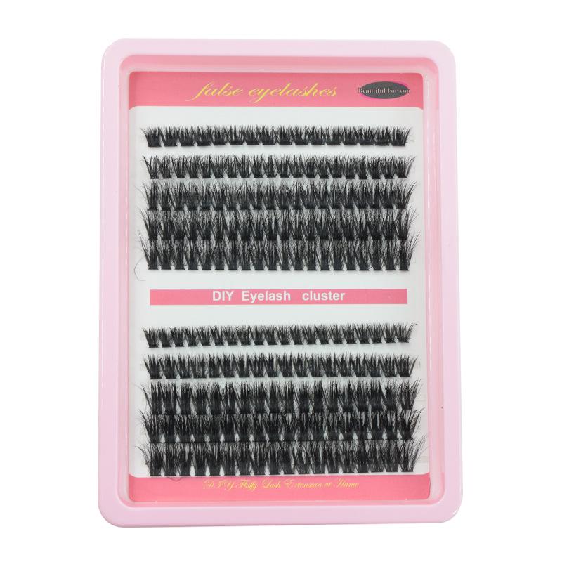 Europäische & Amerikanische DIY Dichte Cluster-Wimpern: Realistische, voluminöse künstliche Wimpern für Schönheit und Make-up.
