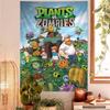 Classic Game PPlants Vs ZZombies Tapestry Wall Hanging Cheap Hippie Wall Hanging Bohemian Wall Tapestries