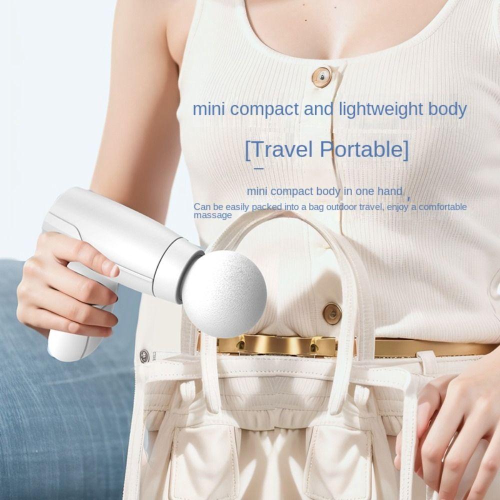 Handheld Electric Fascia Massager 3 Levels Adjustable Deep Tissue Massagegun  Women