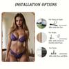 Bohemian Purple Metal Wall Art -  Retro Female Silhouette UV Printed Aluminum Decor for Home Bedroom Living Room Holiday
