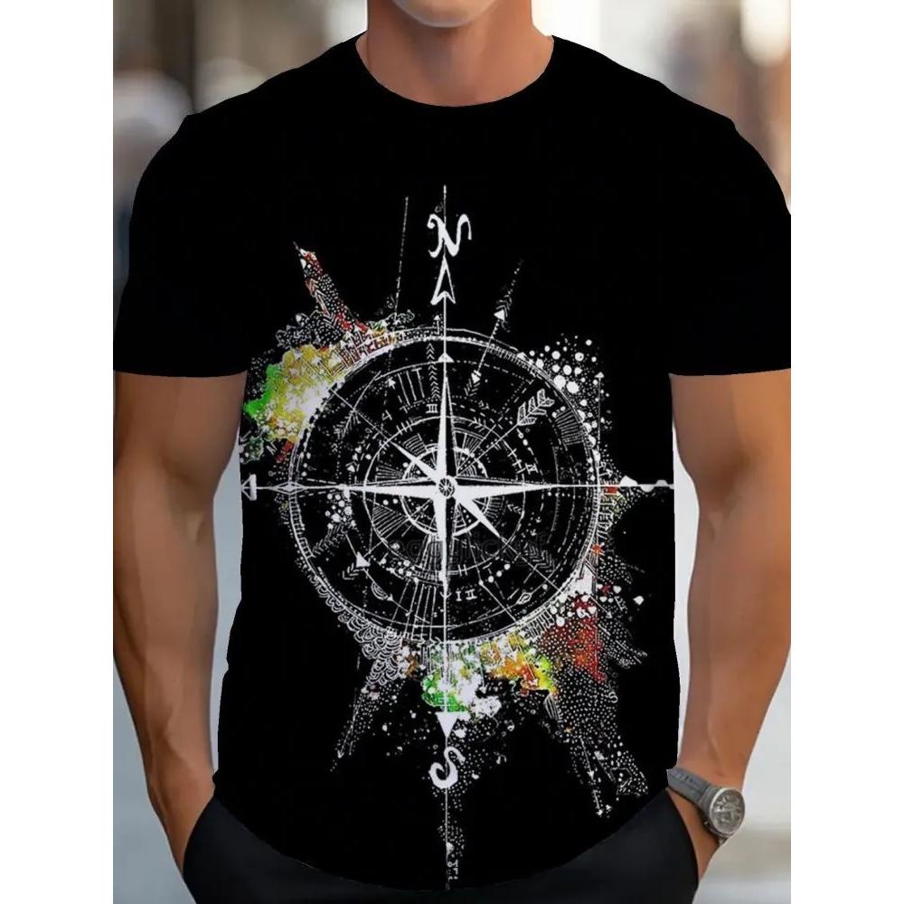 Casual Versatile Fashion Men's Top Short Sleeve Comfortable Daily T-Shirts Men’s