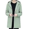 Cappotto invernale da donna, con grandi tasche, tinta unita, a maniche lunghe, cardigan con cappuccio, termico, ampio, taglie forti, spesso, soprabito invernale per l'esterno