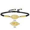 Edelstahl Jungfrau Maria Anhänger Armband Schwarz Rot Geflochtene Seil Armbänder Mutter Jesu Katholisch Gesegneter Schmuck Geschenk