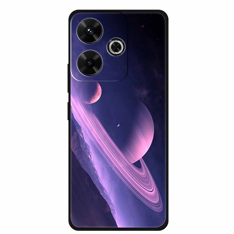 Phone Case For POCO M6 4G Back Cover Case M6Plus Black Silicone Soft Coque For Xiaomi Redmi 13 13x Poco M6 Plus Case M 6 Plus