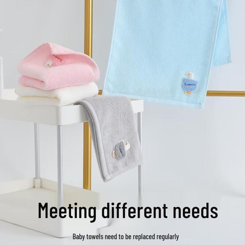 Grace Pure Cotton Kids Cartoon Face Towel - 4 Pack