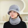 New Autumn and Winter Mother Hat Cold-proof and Warm Knitted Hat Fashionable Hat Fashionable Hat Plus Velvet
