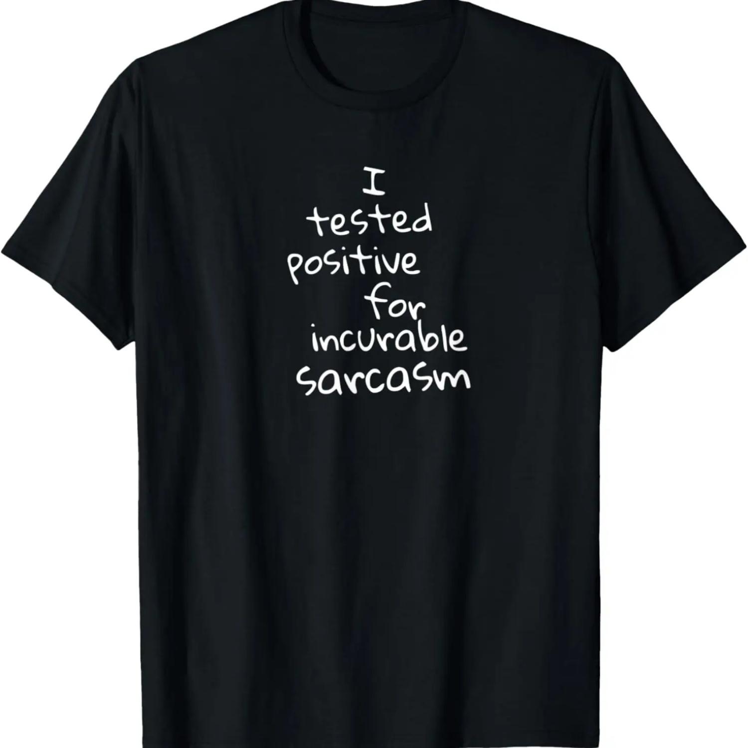 Funny Sarcasm Spoof Graphic Design T-Shirt S