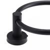 Anti Rust Towel Ring Black Corrosion Resisting Silver