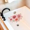 Painted Blooming Flowers, Bathroom, Home Decoration Wall Stickers