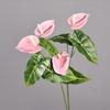 2 Forks Artificial Anthurium Multicolor Simulation Plant NEW Artificial Flower  Home Decoration