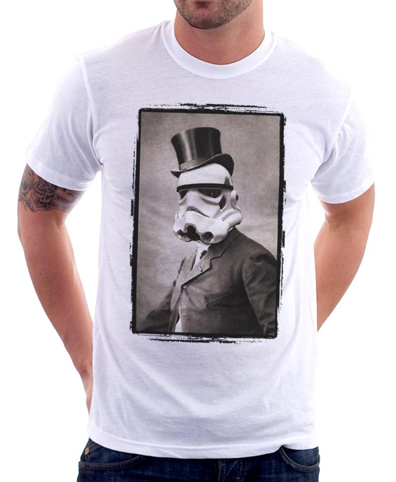 Sir StormTrooper Portrait Darth Vader funny white t-shirt OZ9771 S