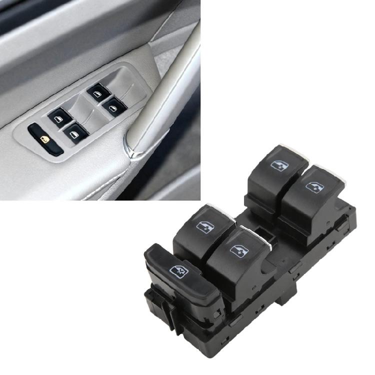 Reliable Replacements Window Switch with Short Circuit Protection ABS Power Window Switch Replaces 5G0959857E for Car 