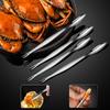 Super Quality 1-7Pcs Seafood Tool Sets, 304 Stainless Steel Lobster Crab Crackers Picks Spoons Set, Nut Crackers