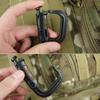 5PC Plasctic Shackle Carabiner D-ring Clip Molle Webbing Backpack Buckle Snap Lock Grimlock Multi Outdoor Use Hiking Camping Gear