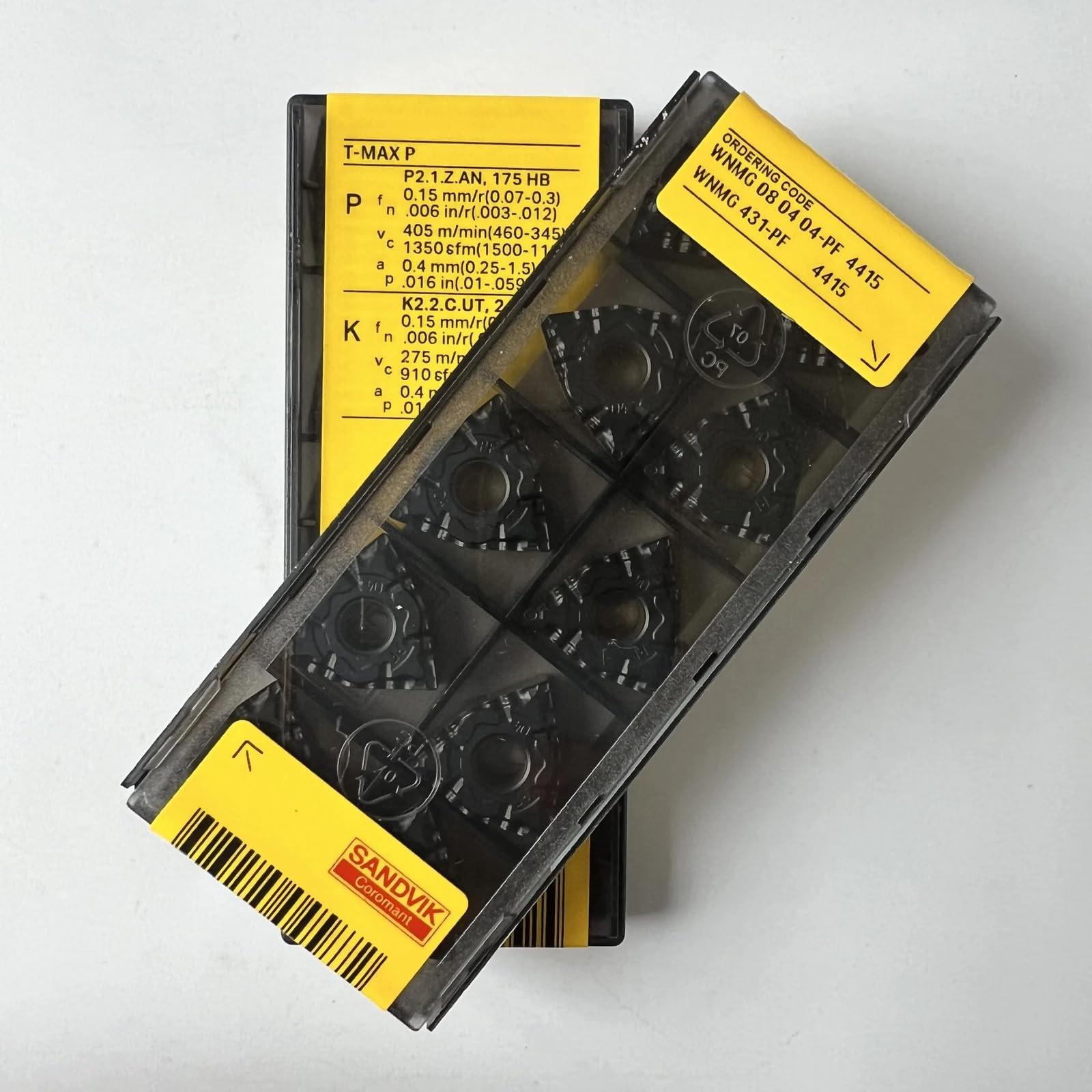 

Original Sandvik / WNMG080404-PF 4415 /CNC lathe carbide blade tool 10 Pcs