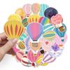 50PCS Hot Air Balloon Stickers for Luggage, Laptop, Car, and Decor