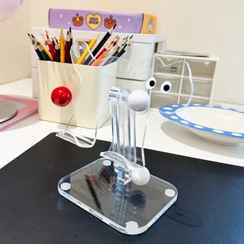 

Черный кот Акриловый держатель для мобильного телефона Ipad Tablet Универсальный милый мультяшный питомец Настольный драма преследование артефакт противоскользящий и устойчивый