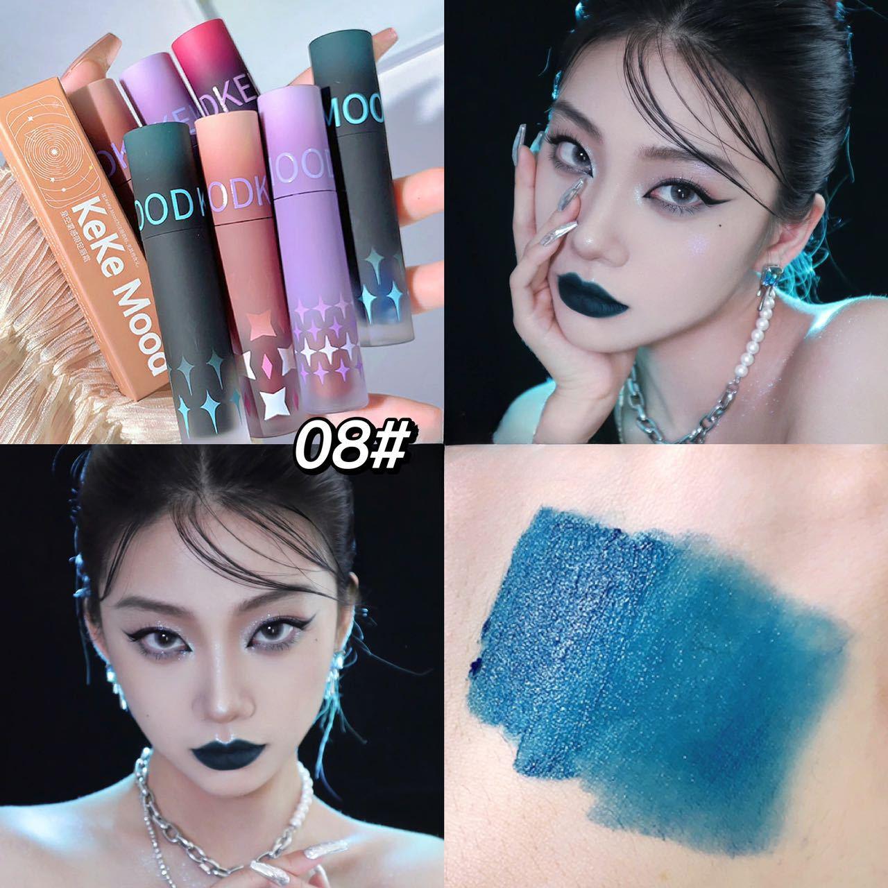 

Крем-пудра для губ «Звездное небо», бархатная матовая нишевая помада, голубиная кроваво-красная антипригарная чашка, глазурь для губ для женщин 2.5g