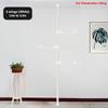 Adjustable Clothes Drying Hanger Rack with Floor To Ceiling Tension Pole High Capacity Laundry Pole Hanger