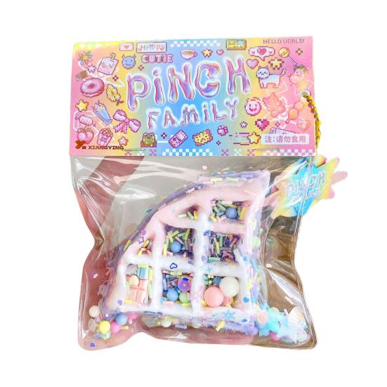 Waffle Squeeze Toy Slow Rebound Stress Relief Bunny Dessert Cat Paw Squishes Sensory Fidget Pinch Toy Kids Adults Birthday Gift