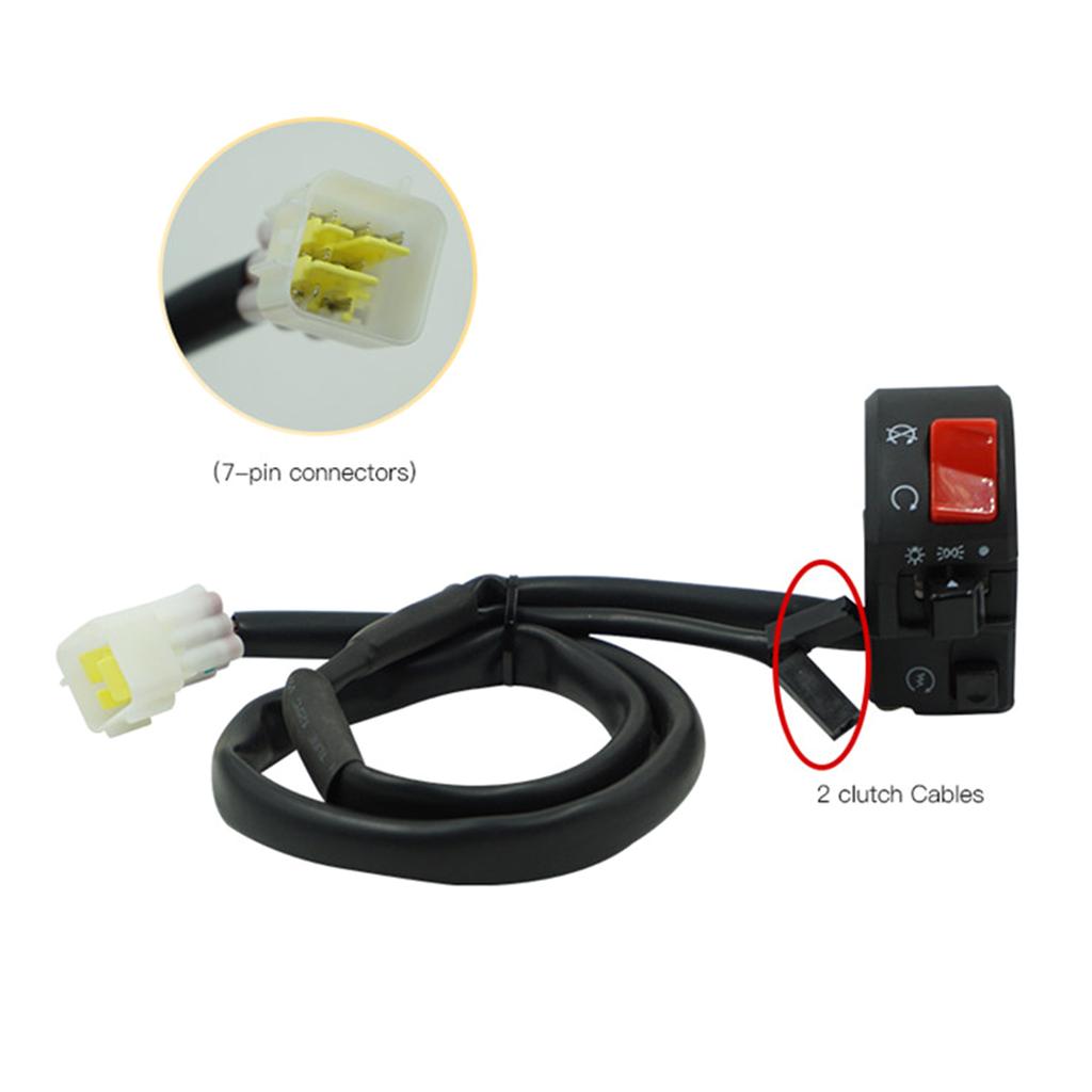 2x Motorcycle Switches Horn Button Turn Signal Electric Fog Lamp Light Start Handlebar Controller Switch for 300cc 600cc