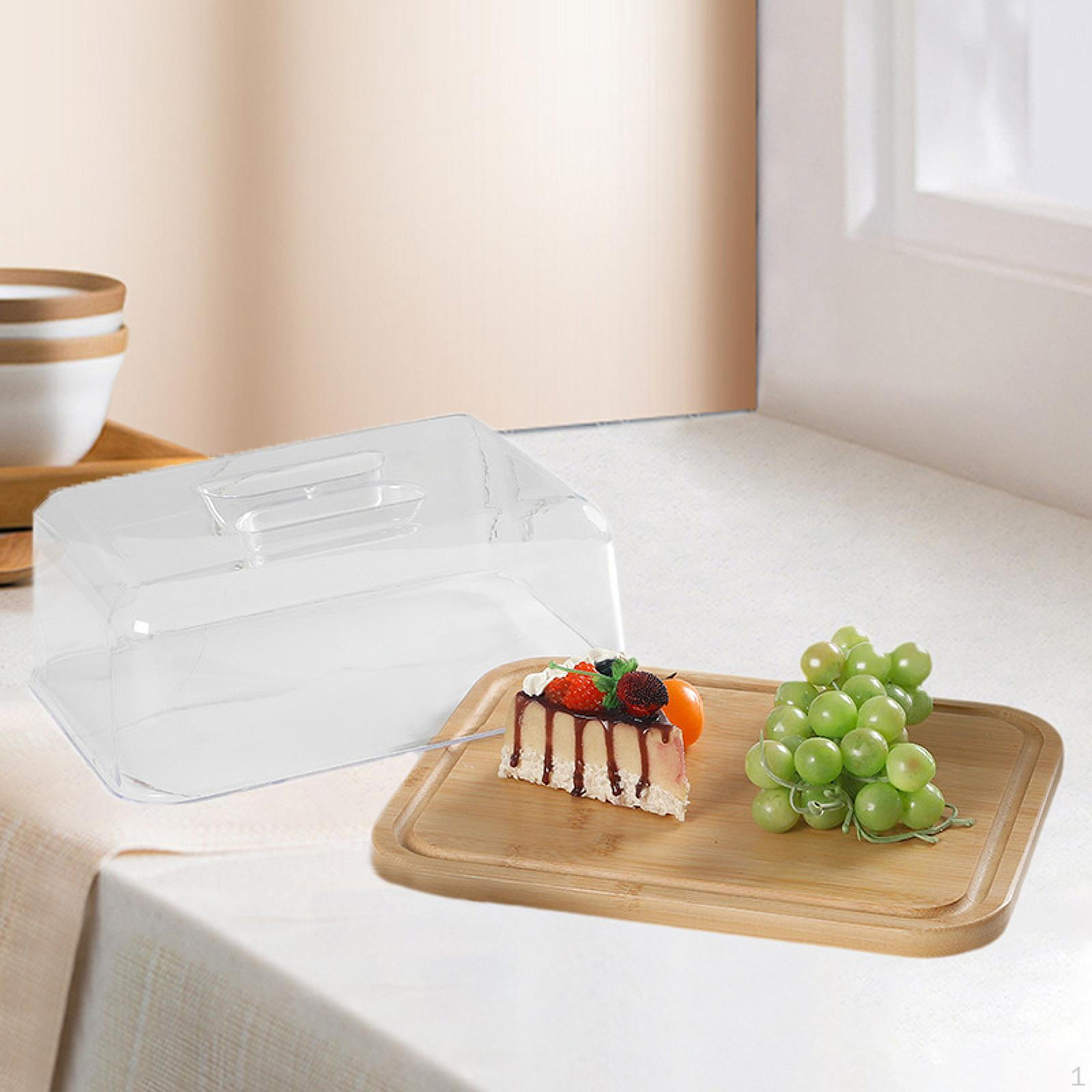 

Подставка для десерта из бамбука, блюдо для торта с крышкой, демонстрационная форма для масла и сыра для конфет, M