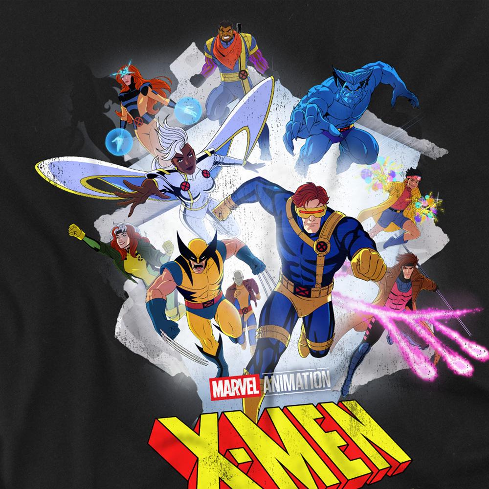 X-Men 97 Unisex Erwachsenen Mutant Poster Ringgesponnenes Baumwoll Langarm-T-Shirt