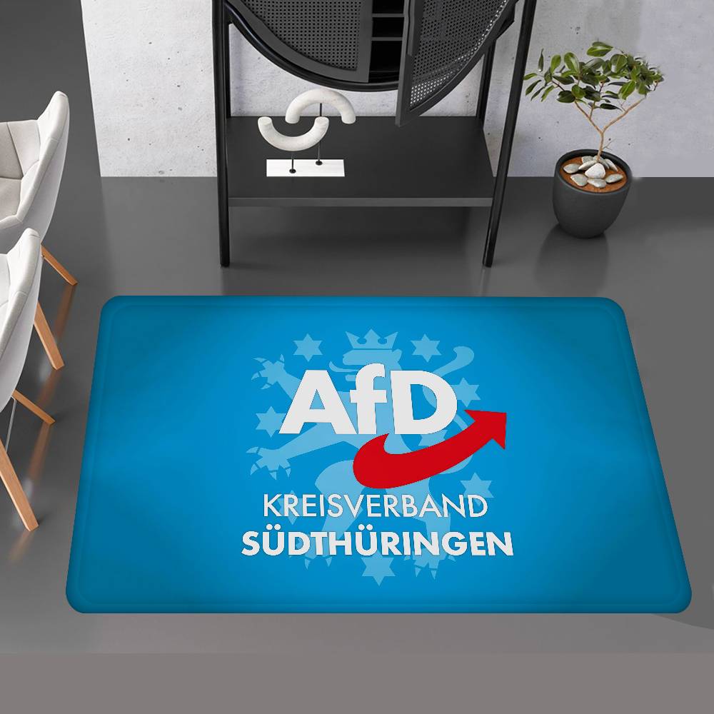 

Political AfD Logo Room Mats Anti-slip Absorb Water Long Strip Cushion Bedroon Mat Household Carpets 150cm x 220cm