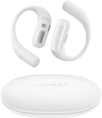 ACEFAST Open Ear Earphones, Bluetooth 5.4, Doesn't Block Your Ears, Completely Earphones, Type C, Air Conduction, ACEFIT Air White