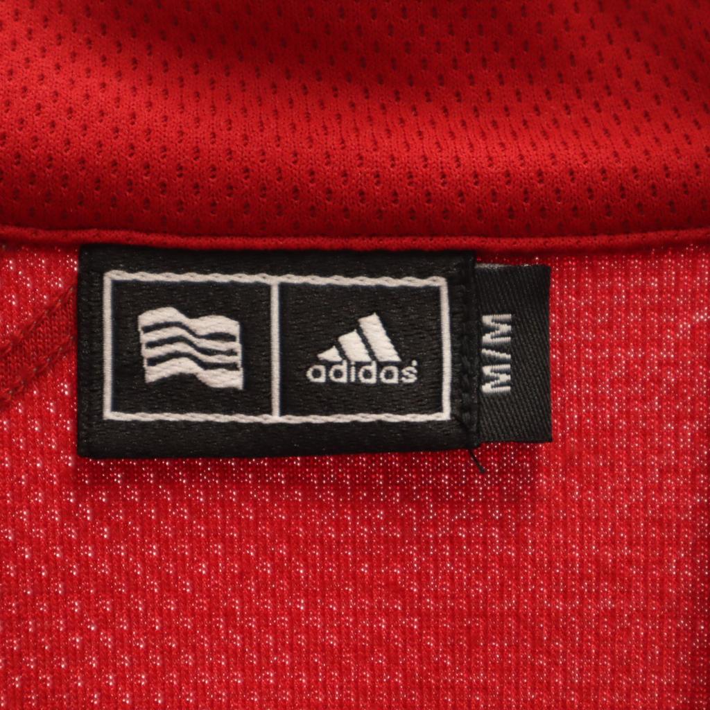 Adidas Golf Long Sleeve Half Zip Wear M Red Mesh Men's Used