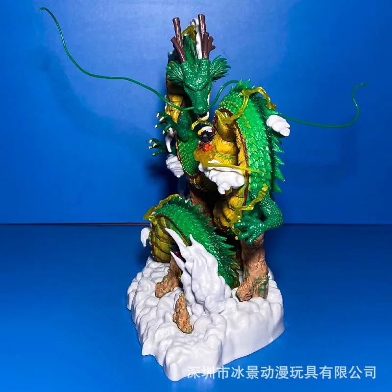 Yiran Toy 1 Anime Dragon Ball Z 22Cm Shenron Figure With Kid Goku Figurine Pvc Action Figures Shenlong Collectable Model Statue Playthings