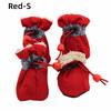 4Pcs Anti-Scratch Pet Dog Shoes with Reflective Trim Strong Grip Antiskid Puppy Shoes Wear-Resistant Does Not Fall Off