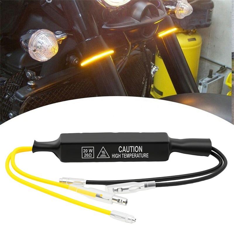 Indicator Load Resistor 12V 20W Solve Blinker Error 26 Ohm LED Turn Signal Lights Fault Decoder Motorcycle Flasher Accessories