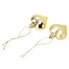 12pcs Christmas Ornament Heart Shape PVC Christmas Tree Hanging Decorations for Valentine's Day PartyGold