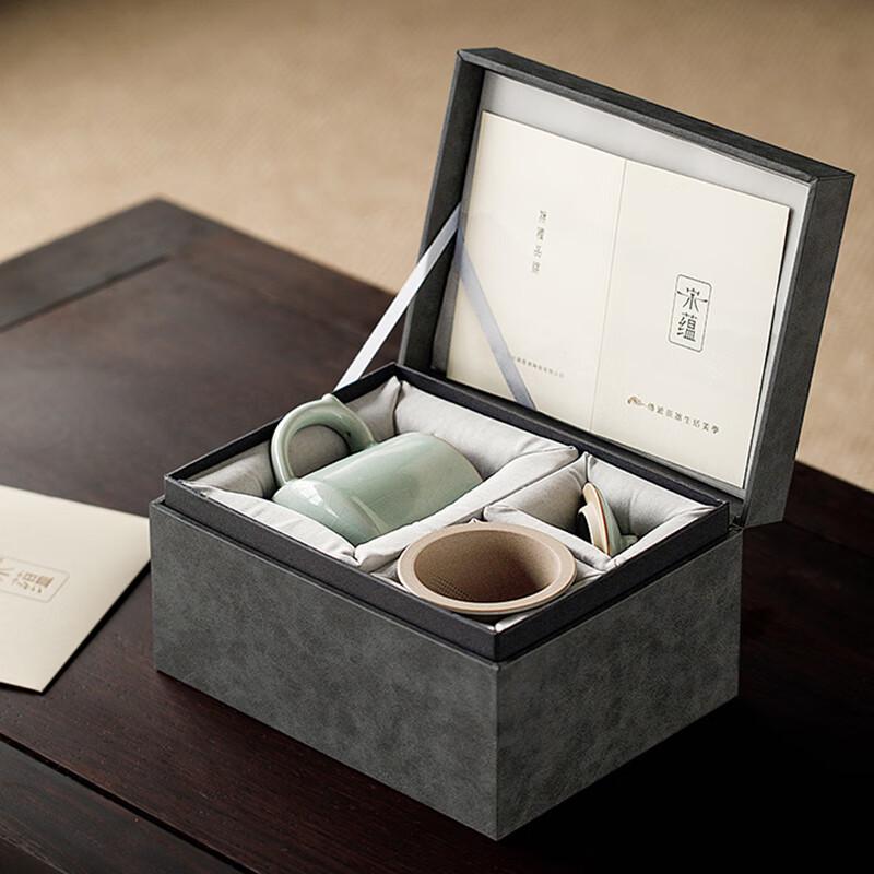 TANGFENG Ru Kiln & Dunhuang Ceramic Tea & Office Cups