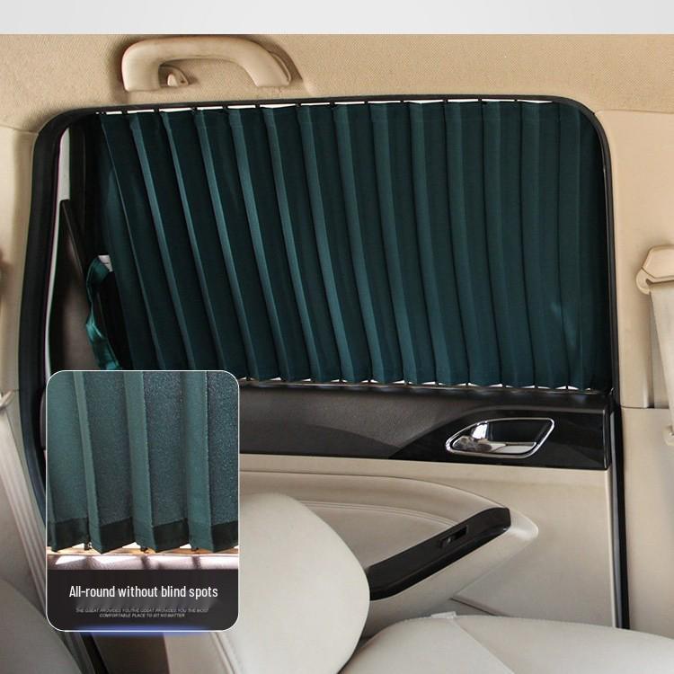 Cloud Realm Dual-Track Vehicle Sunshade Curtains for Privacy & Heat Insulation