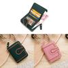 Pu Leather Short Wallet For Women With Card Holder And Coin Pocket For Daily Use