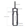 29in Straight Pipe Quick Release Shoulder Control Magnesium Alloy Air Fork Lockable Mountain Bike Suspension Front Fork