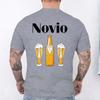 Spanish Unisex Novio Futuro Tees: Back Print Graphic Tops Team Groom Squad Tee 2026 Fashion Bachelor Party Single Farewell T-shirts