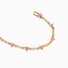 European & American Fashion Butterfly Heart Rhinestone Bracelet: Elegant Luxury Hand Jewelry in Sweet Copper