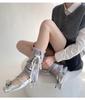 Korean Style Lace-Up Bow Knit Leg Warmers for Girls