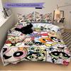 3pcs Powerpuff Girls Collection Bedding Set, Including 1 Quilt Cover and 2 Pillow Shams,Soft and Comfortable Home Bedroom.F066