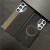 Suitable for Samsung S24U Kevlar Mobile Phone Case Aramid Samsung S24ultra Mobile Phone Case Magnetic Suction