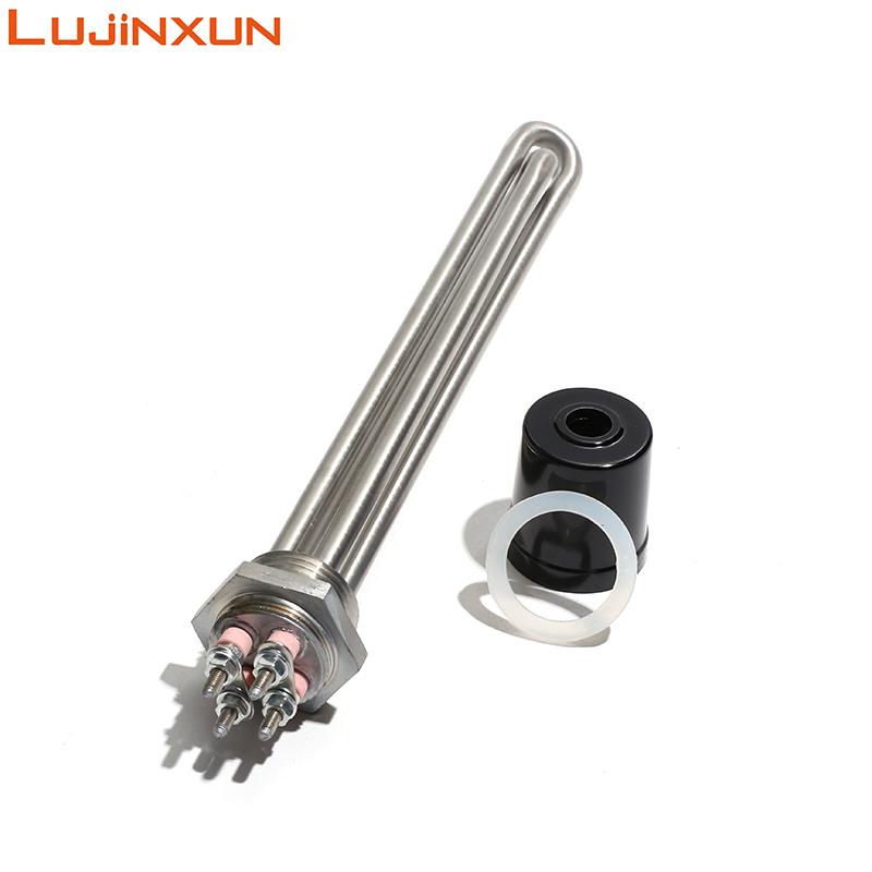 LUJINXUN G1 Solarheizelement 1 Zoll DN25 32 mm Elektroheizrohr 304SUS Zehn Wasserbeständigkeit 220 V 1,5/2,5/3,5/5,5 KW 1 Stück