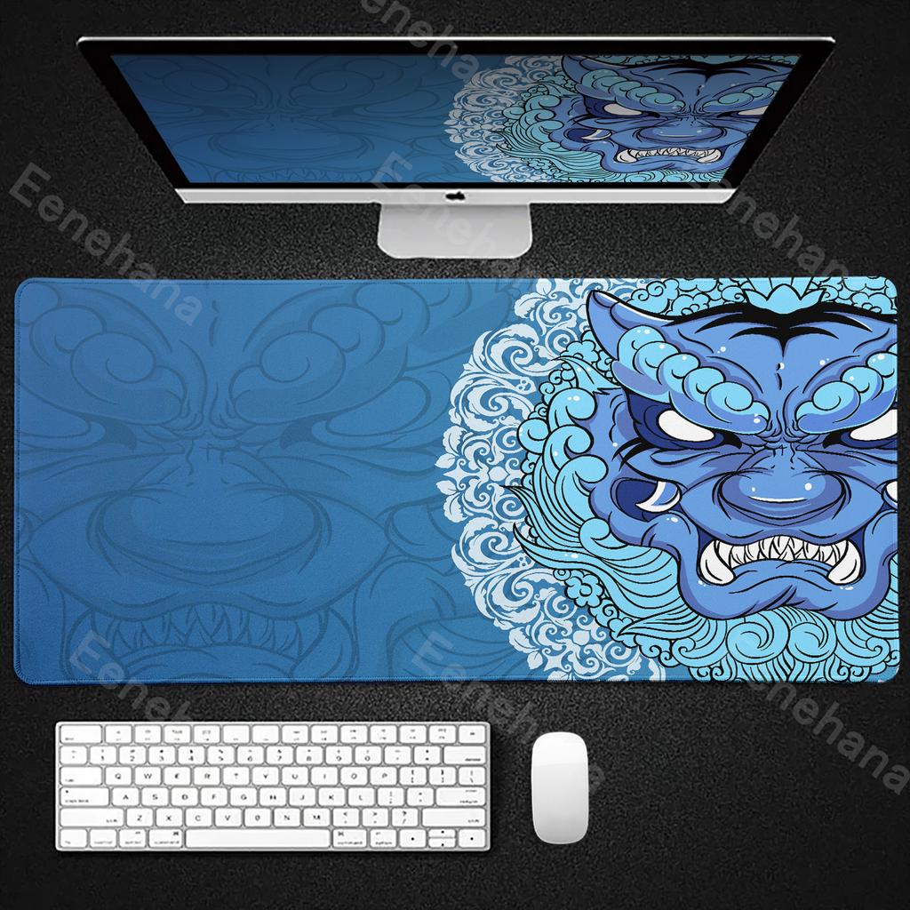 Large Tiger Gaming Mouse Pad Pc Speed Esports Mousepad Gamer Accessories Keyboard Pads XXL Computer Deskmat NonSlip Mousemat